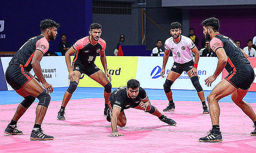 ৬৩–৩১ স্কোরকার্ড আর ৭ মে-র তারিখ: ভারত-দক্ষিণ কোরিয়া কাবাডি ম্যাচের যে সত্যটা কেউ যাচাই করছে না ৬৩–৩১ স্কোরকার্ড আর ৭ মে-র তারিখ: ভারত-দক্ষিণ কোরিয়া কাবাডি ম্যাচের যে সত্যটা কেউ যাচাই করছে না